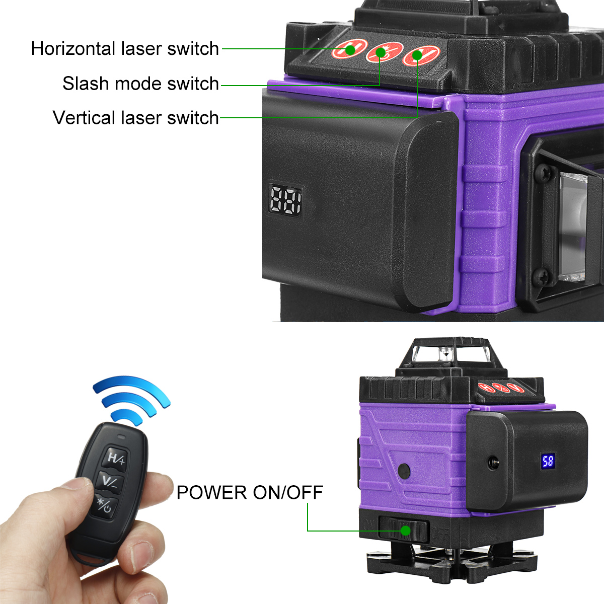 81216-Lines-4D-360deg-Horizontal-Vertical-Cross-Green-Light-Laser-Level-Self-Leveling-Measure-Super--1877844-12