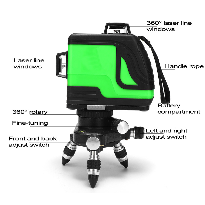 Laser-Level-12-Lines-Green-Self-Leveling-Vertical-Horizontal-3D-Leveling-Tool-4000mAh-Lithium-Charge-1337150-5