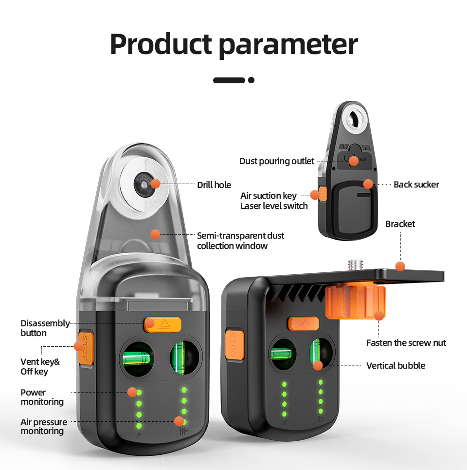 Laser-Level-Support-Drill-Dust-Collector-Electric-Vacuum-Suction-Tool-Two-Bubbles-L-Shape-Bracket-Dr-1900444-10