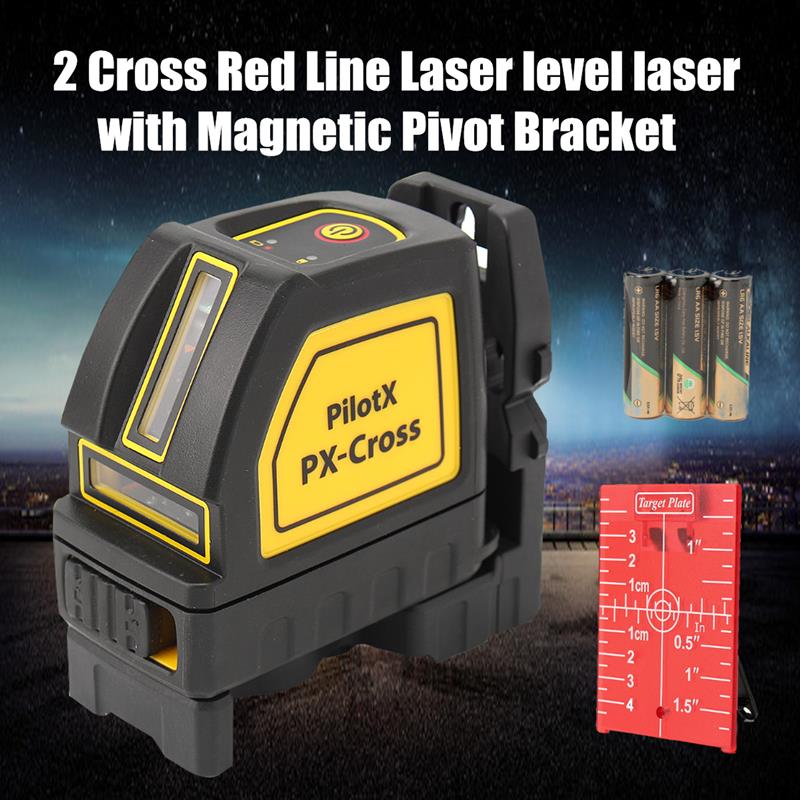 Red-Line-Laser-level-laser-2-Cross-line-with-Magnetic-Pivot-Bracket-45V-1265612-1