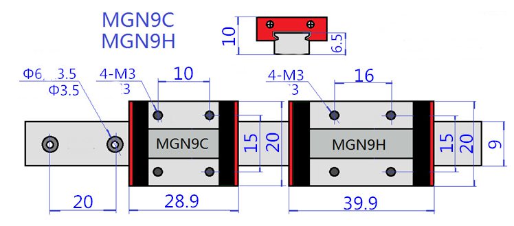 Machifit-MGN9-100-1000mm-Linear-Rail-Guide-with-MGN9H-Linear-Block-Sliding-Guide-Block-CNC-Parts-1652565-10