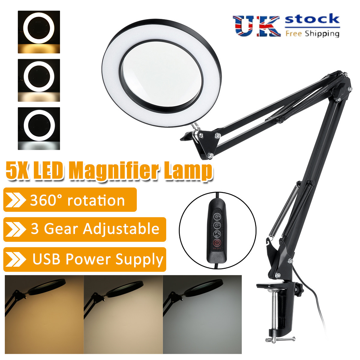 5X-Magnifying-Lamp-Clamp-Mount-LED-Magnifier-Lamp-Manicure-Tattoo-Beauty-Light-1801341-1