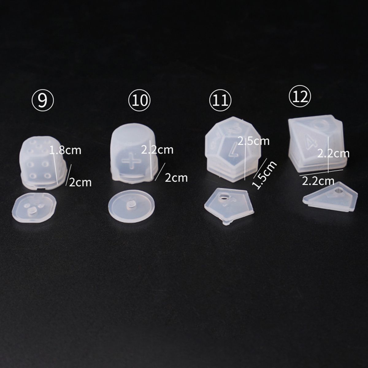 1PC-Silicone-Dice-Molds-Reusable-Fillet-Square-Triangle-Polyhedral-Dice-Mould-1650354-8