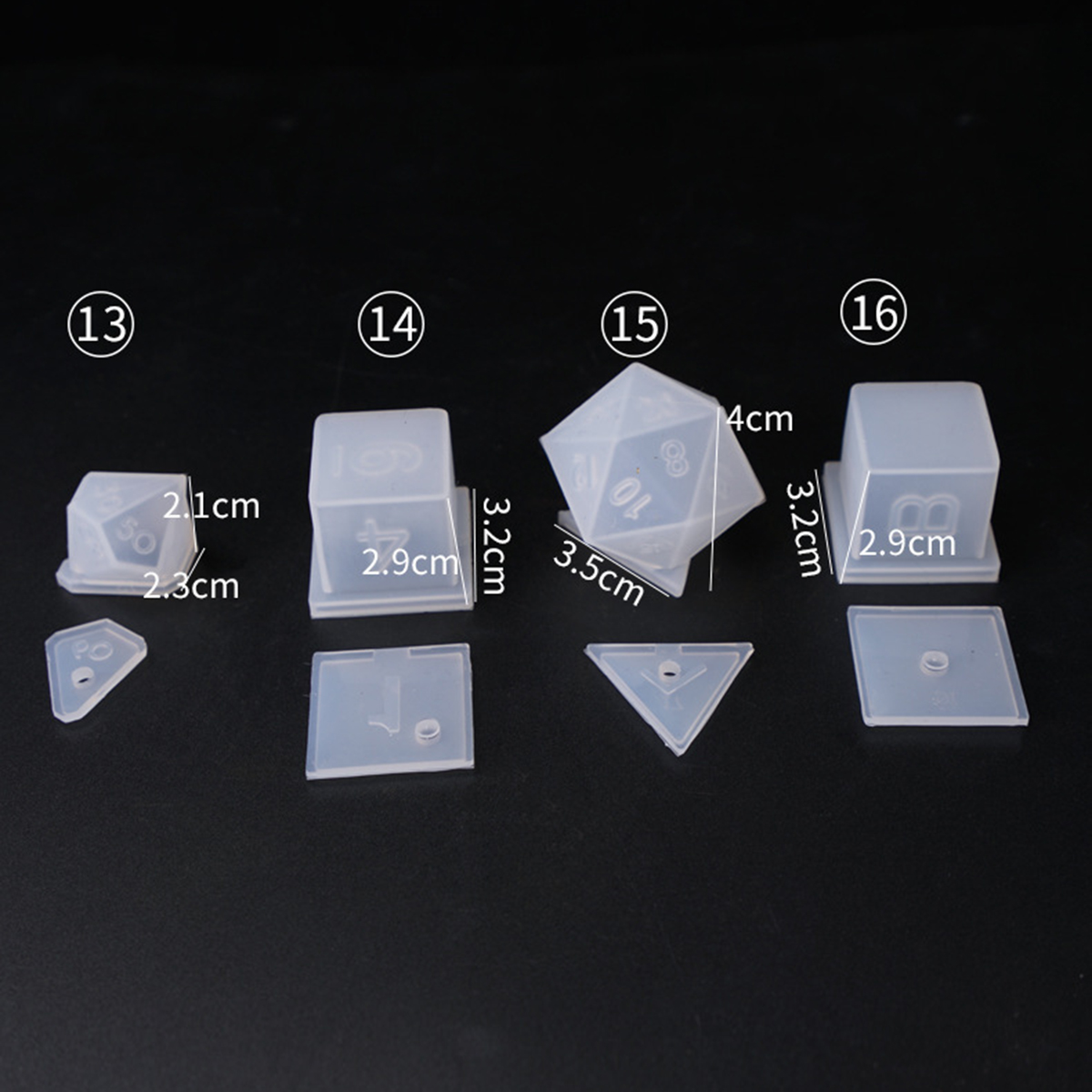 1PC-Silicone-Dice-Molds-Reusable-Fillet-Square-Triangle-Polyhedral-Dice-Mould-1650354-9