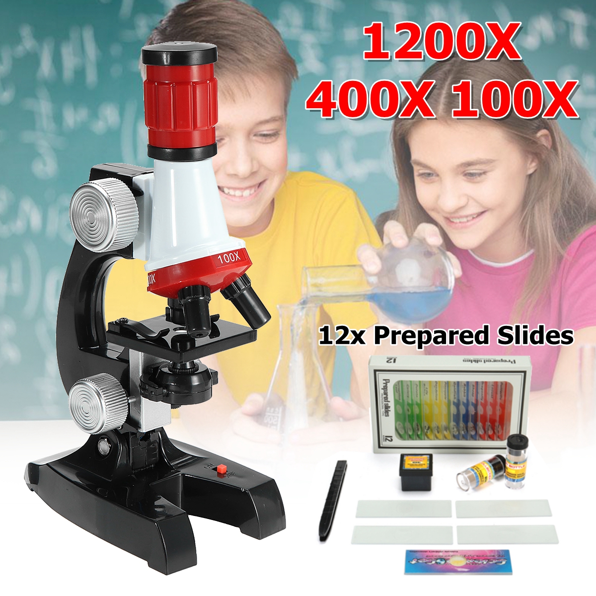 DIY-Kids-Science-Biological-Microscope-Toy-Slides-LED-Light-100X-400X-1200X-Zoom-1305535-1