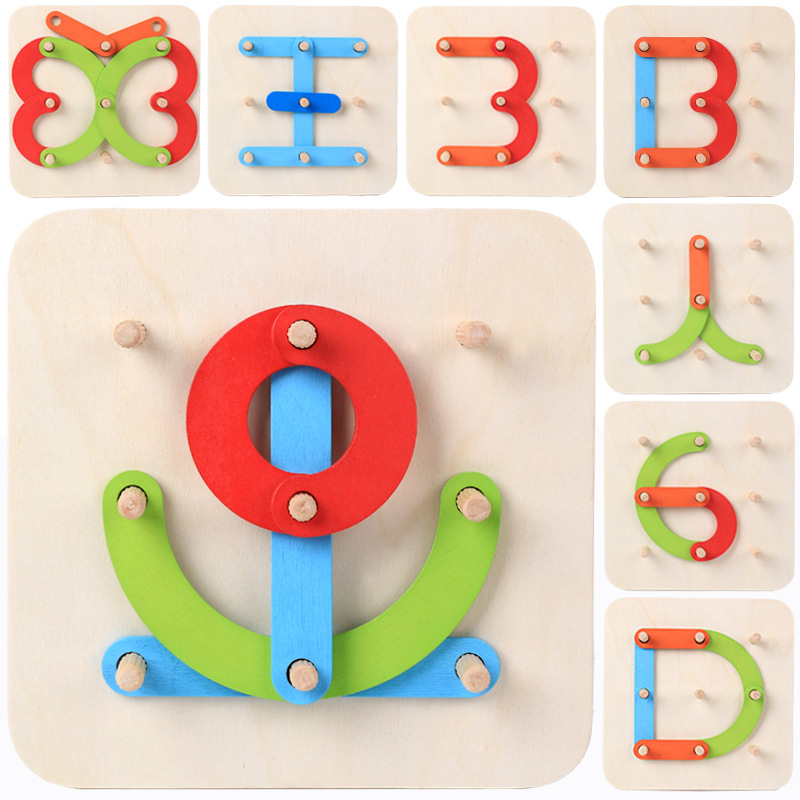 Early-Education-Wood-80pcsCase-Graphic-Carton-Colorful-Building-Blocks-Children-Toys-1458002-3