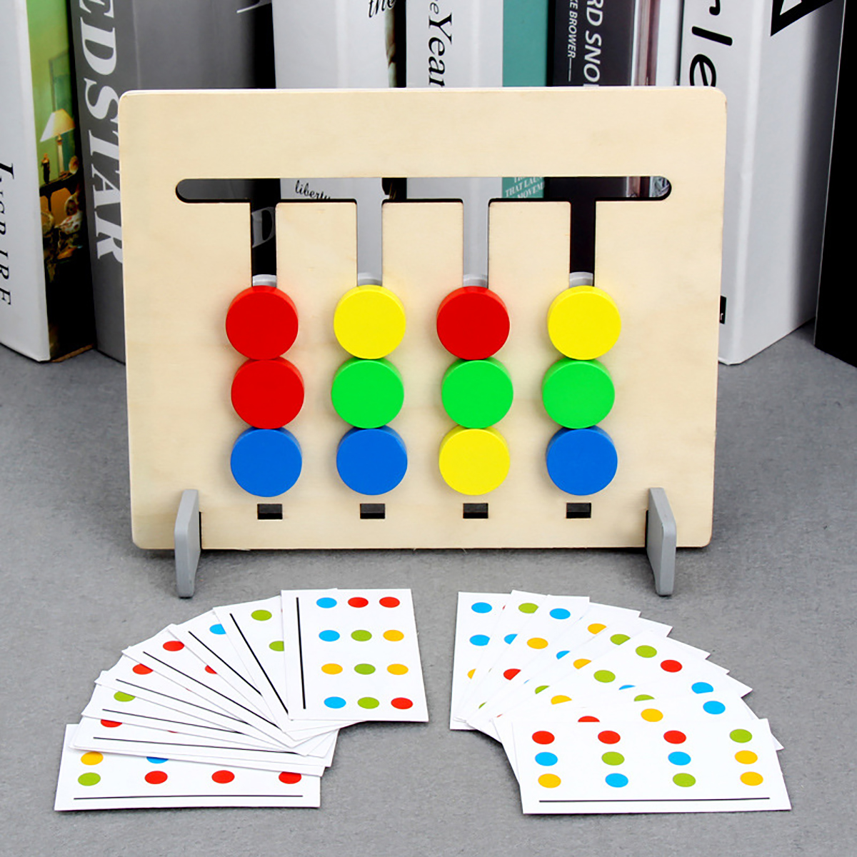 Funny-Double-sided-Color-Fruit-Matching-Game-Children-Wooden-Montessori-Toys-Logical-Reasoning-Train-1674710-7