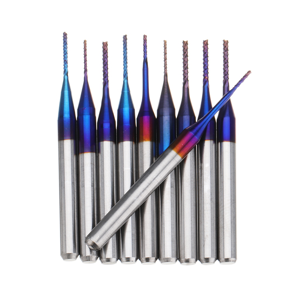 10pcs-06-10mm-Blue-NACO-Coated-PCB-Bits-Carbide-Engraving-Milling-Cutter-For-CNC-Tool-Rotary-Burrs-1418912-2