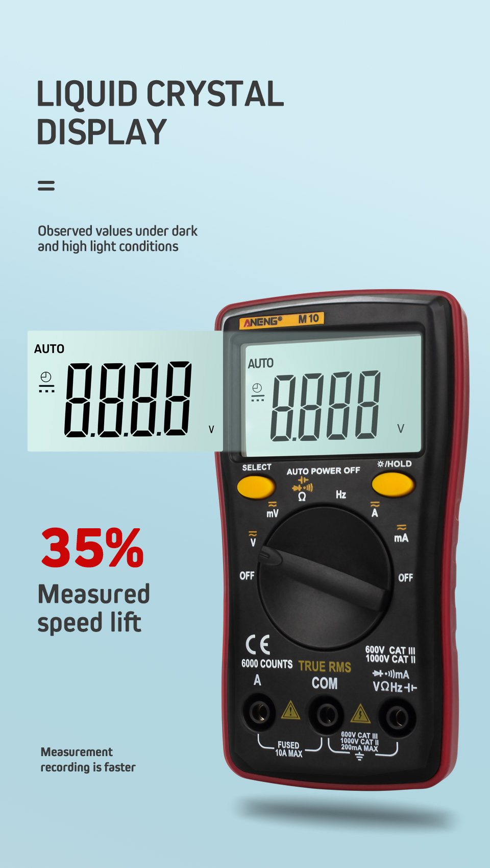 ANENG-M10-6000-Counts-Digital-Multimeter-ACDC-Ammeter-Voltmeter-Ohm-Meter-Tester-Capacitor-Buzzer-Mu-1451306-3