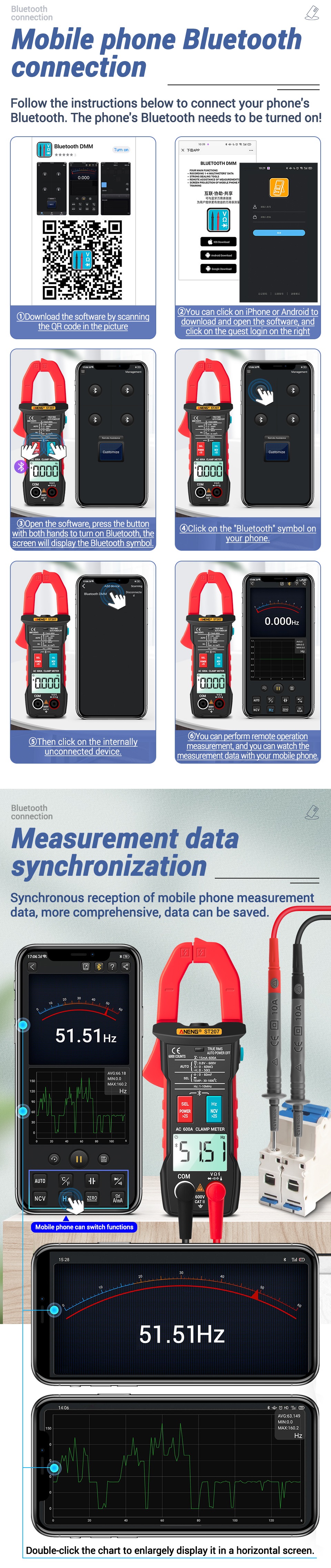 ANENG-ST207-Digital-bluetooth-Multimeter-Clamp-Meter-6000-Counts-True-RMS-DCAC-Voltage-Tester-AC-Cur-1762792-3