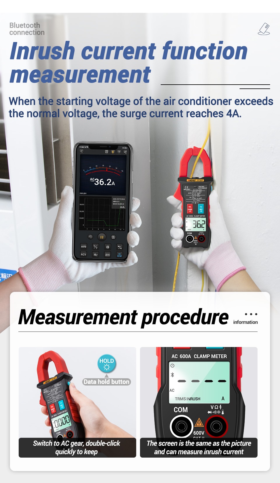 ANENG-ST207-Digital-bluetooth-Multimeter-Clamp-Meter-6000-Counts-True-RMS-DCAC-Voltage-Tester-AC-Cur-1762792-5