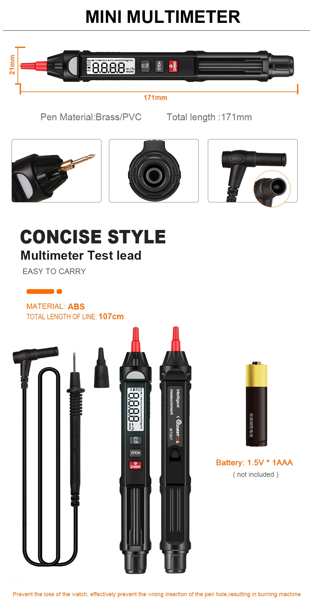 MUSTOOL-MT007-True-RMS-Digital-Multimeter--Voltage-Test-Pen-2-In-1-Normal-LCD-Screen-1829434-7