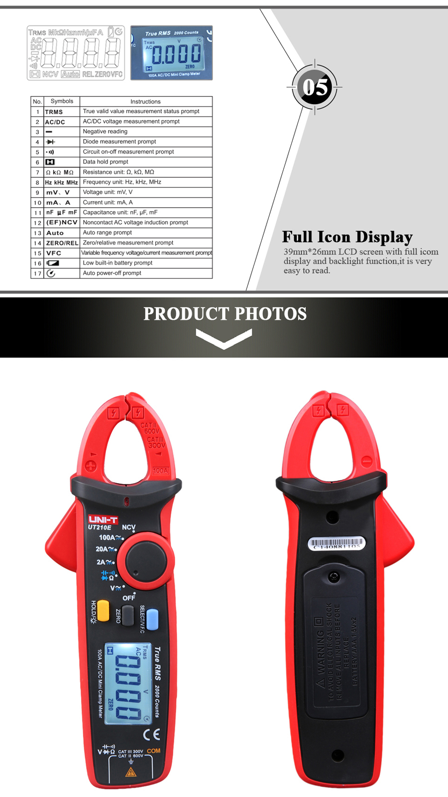 UNI-T-UT210E-Auto-Range-True-Rms-Clamp-Multimeter-1027721-4