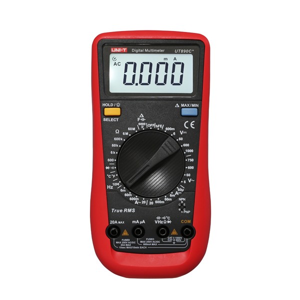 UNI-T-UT890C-Digital-True-RMS-Multimeter-Multimetro-Tester-With-Test-Lead-Cable-1020185-1
