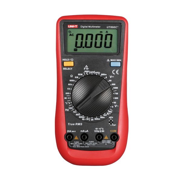 UNI-T-UT890C-Digital-True-RMS-Multimeter-Multimetro-Tester-With-Test-Lead-Cable-1020185-5