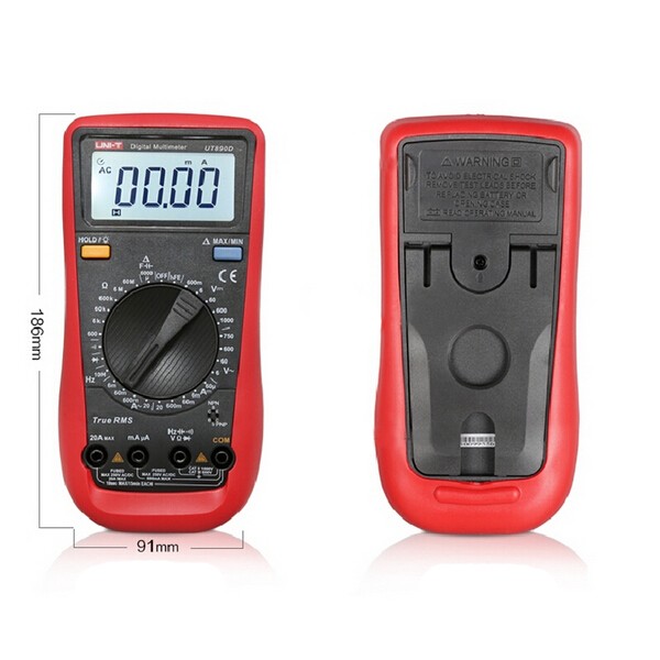 UNI-T-UT890C-Digital-True-RMS-Multimeter-Multimetro-Tester-With-Test-Lead-Cable-1020185-9