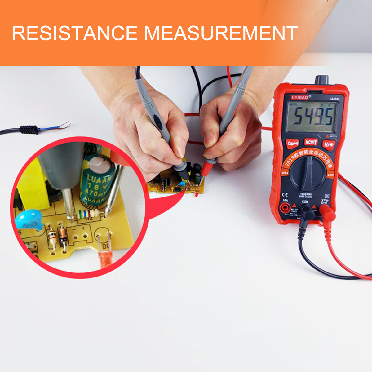 UNICAO-UA888-Digital-Auto-Meters-Multimeter-Handheld-Tester-ACDCResistancNCV-1468150-5