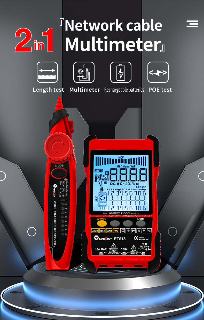 TOOLTOP-Large-LCD-Screen-Network-Cable-Tester--Multimeter-2-in-1-400M500M-Network-Cable-Length-Measu-1950687-1