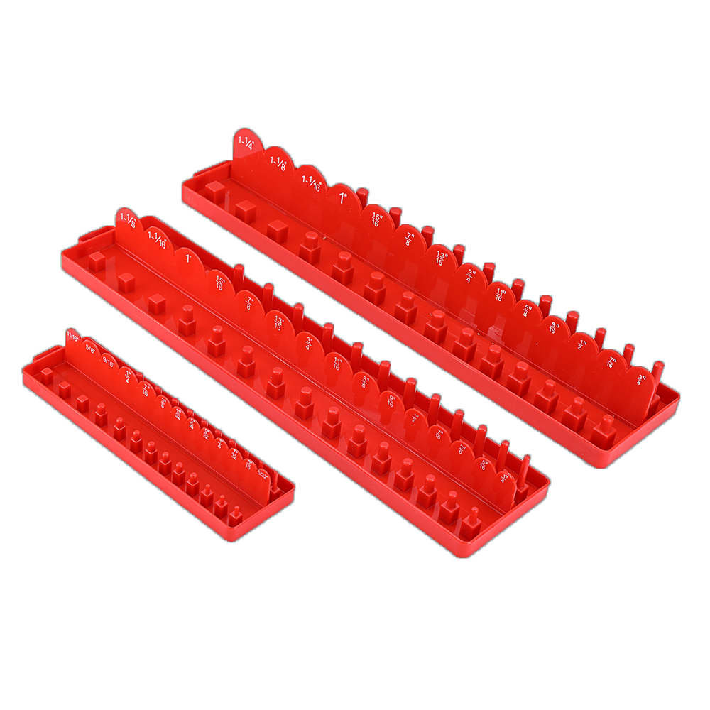3pcs-14-38-12-Inch-Socket-Tray-Set-SAE-Rail-Rack-Holder-Storage-Organizer-Shelf-Stand-Socket-Holder-1668749-1