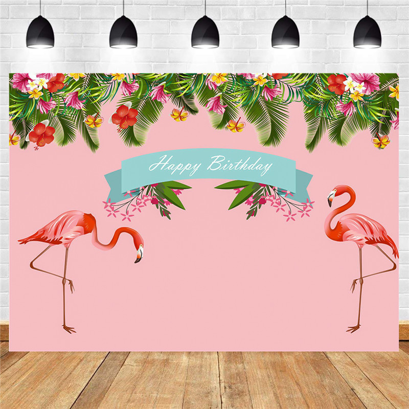 7ft-5ft-Tropical-Flamingo-Birthday-Vinyl-Studio-Backdrop-Photography-1729030-6