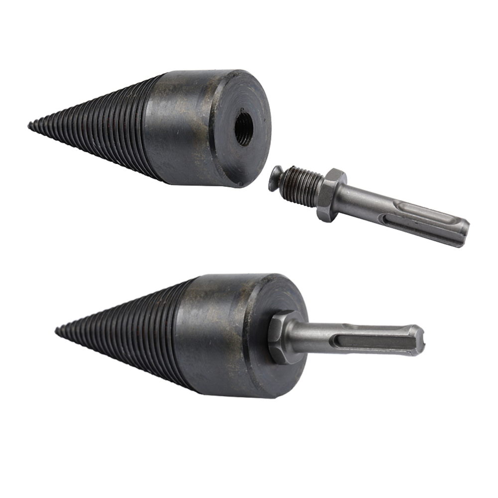 1Pc-Drillpro-3242mm-HSS-RoundSquareHexagonal-Shank-Firewood-Drill-Bit-Splitter-Wood-Split-Cone-Drill-1788833-6