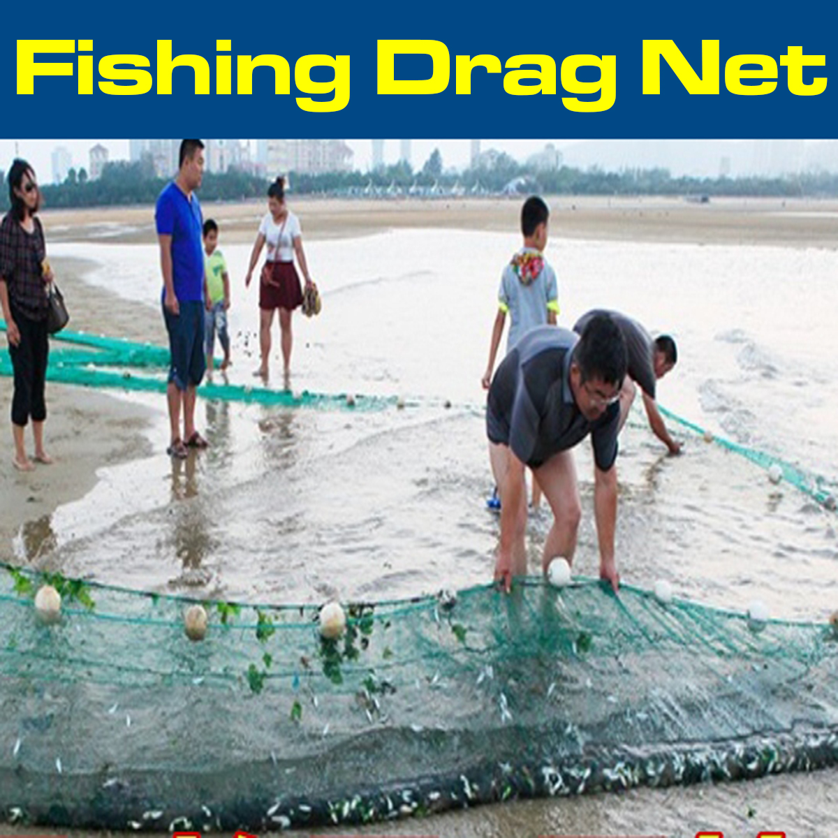 2x10M3x20M-Fishing-Drag-Net-Handmade-Beach-Seine-Monofilament-Fish-Cast-Mesh-Sinker-Gill-Trap-1367519-1