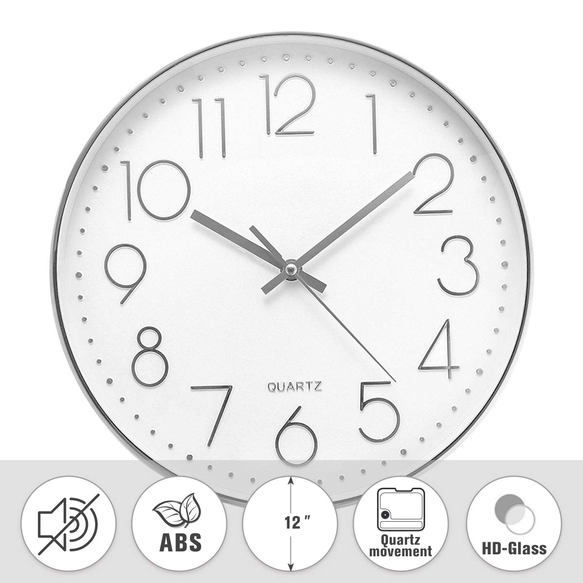 12-Inches-30CM-Wall-Clock-Living-Room-Non-Ticking-Modern-Big-Office-4-Types-1638342-7
