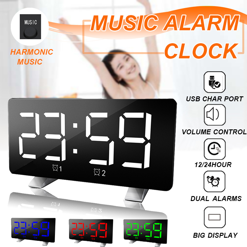 Mirror-Digital-Display-LED-Snooze-Alarm-Clock-USB-Time-Night-Mode-Clock-1545657-1