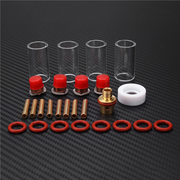 26pcs-TIG-Welding-Torch-Kit-Stubby-Gas-Lens-Glass-Nozzle-Cup-Set-For-WP-92025-Series-1259036-9