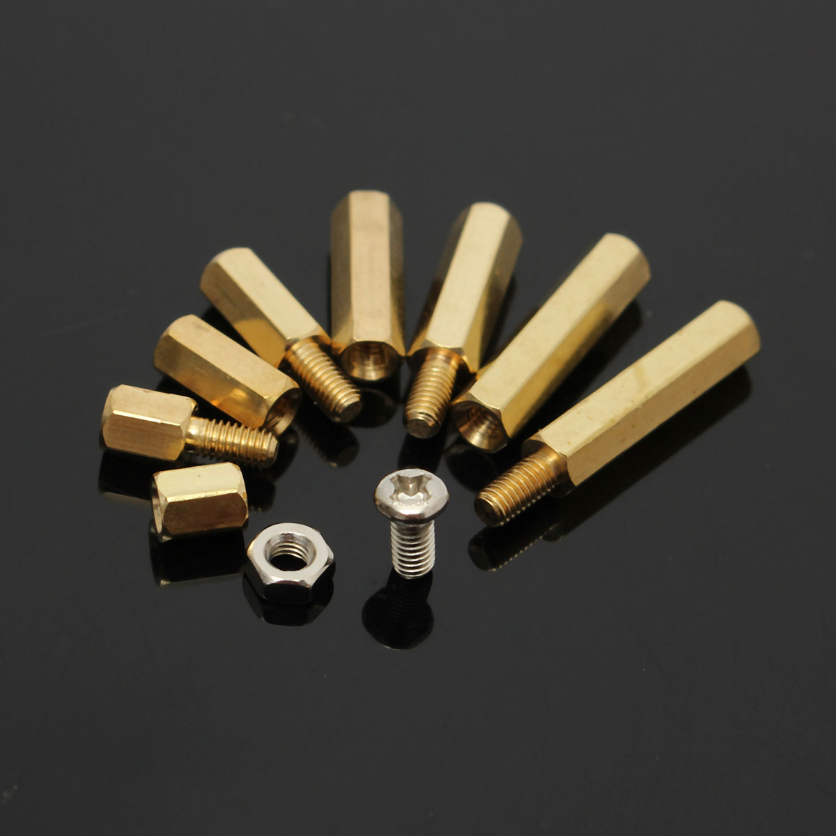 120pcs-M3-Male-Female-Brass-Hex-Column-Standoff-Support-Spacer-Pillar-M3-Screw-Nut-For-PCB-Board-1812795-3