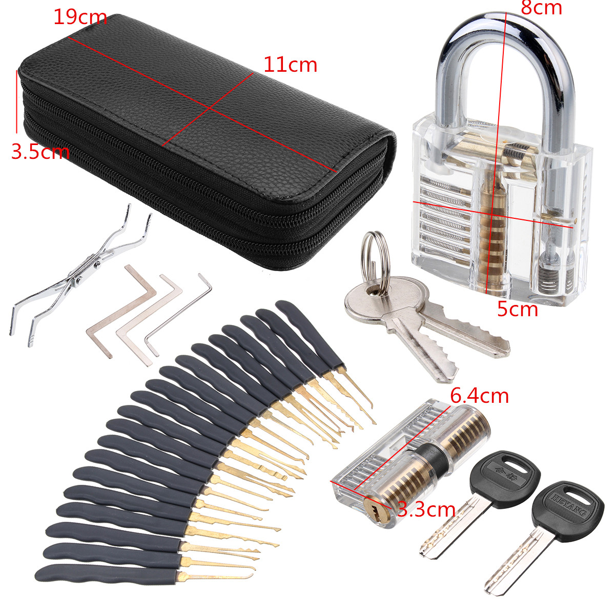 DANIU-24Pcs-Lock-Picks-Training-Tool-Transparent-Practice-Padlock-Set-Locksmith-Tool-1250569-10