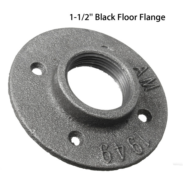 1-12-Inch-Malleable-Iron-Floor-Flange-Steel-Iron-Pipe-Fitting-Wall-Mount-1132625-2