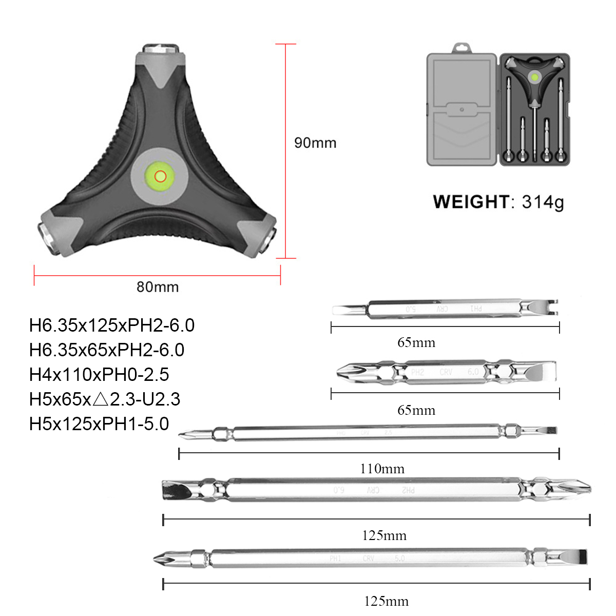 10-In-1-Household-Precision-Screwdriver-Set-With-Spirit-Level-Strength-Saving-Structure-Screw-Driver-1681086-7