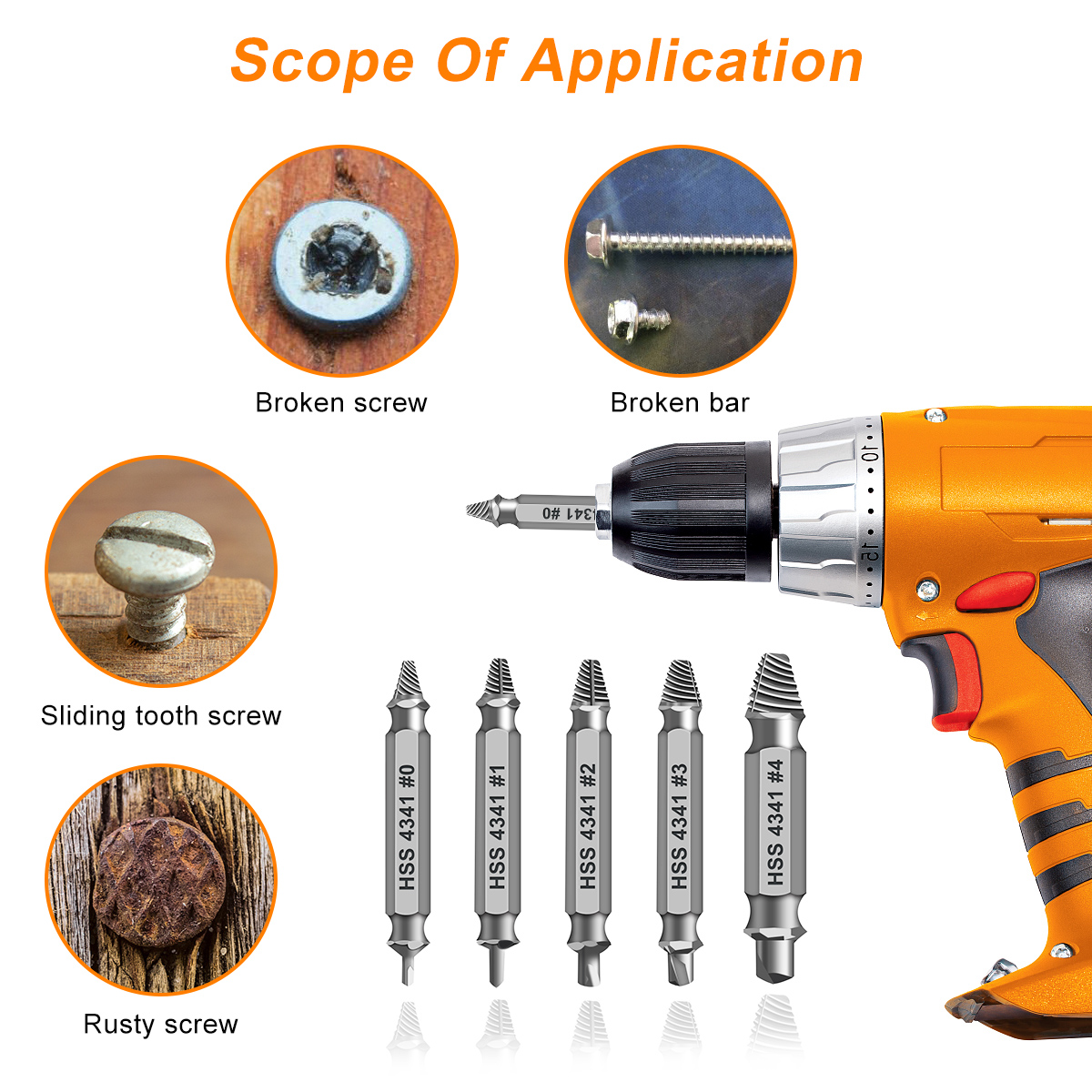 10-PCS-Remover-Damaged-Screw-Extractor-2In1-Drill-Bit-Broken-Head-Tool-1959452-5