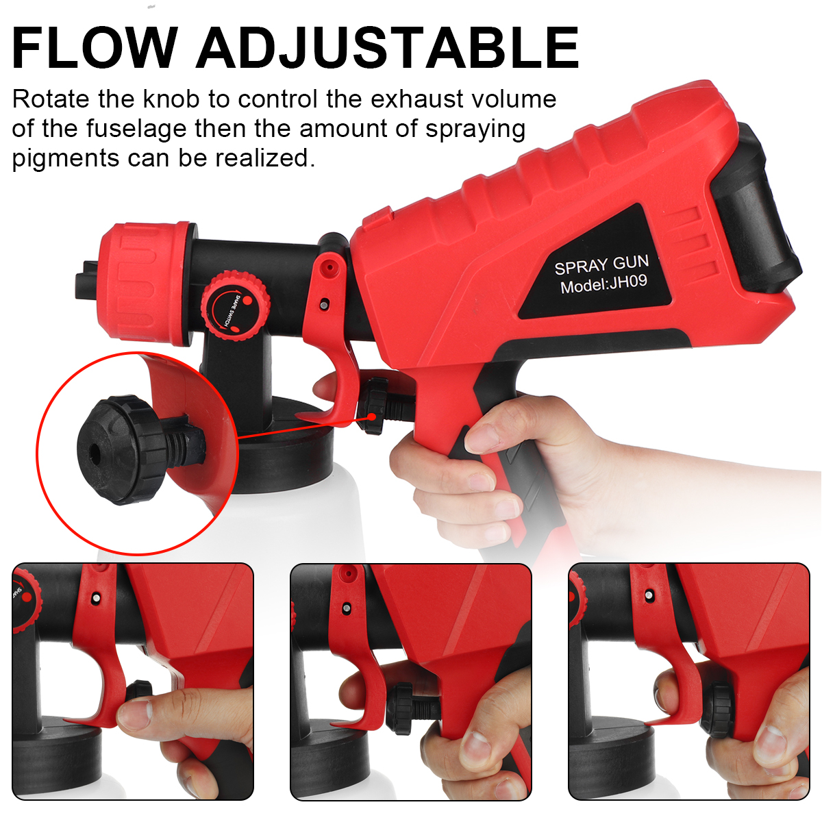 1000ML-88VF-Split-Woodworking-Spray-Paint-Guns-Tool-Cordless-Spray-Paint-Fit-Makita-1885584-9