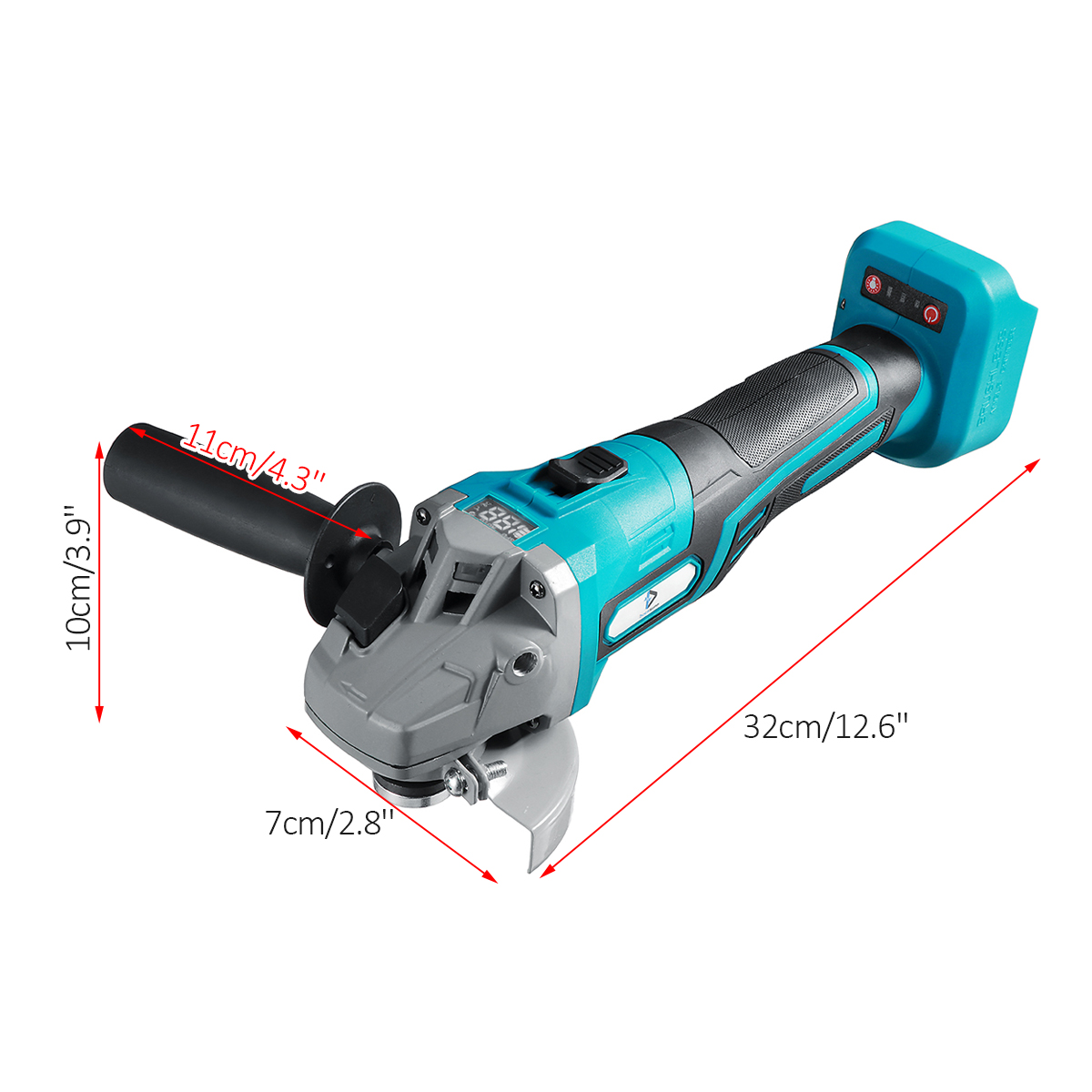 100125mm-Brushless-Angle-Grinder-Cordless-For-Makita-18V-Li-ion-Battery-1806118-12