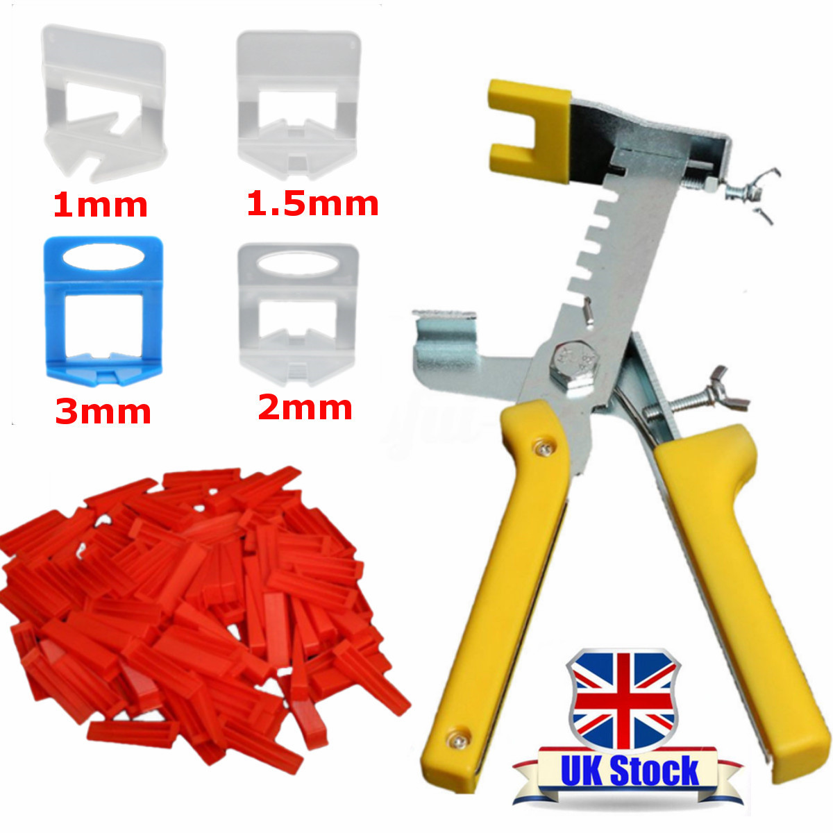 100Pcs-15mm-White-Ceramic-Tile-Tiling-Accessibility-Spacer-Plastic-Clip-1096390-3