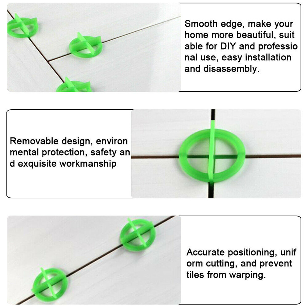 100Pcs-Cross-Tile-Leveling-System-Base-Spacer-Recyclable-Plastic-Tools-1697905-10