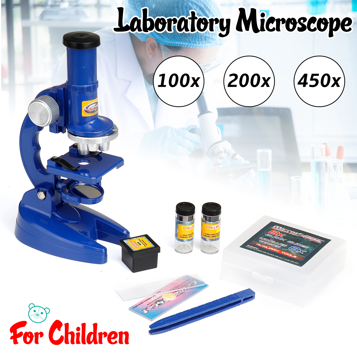 100X200X450X-Educational-Initial-Beginner-Biological-Microscope-Kit-Beginner-Starter-Scientific-Educ-1744057-1