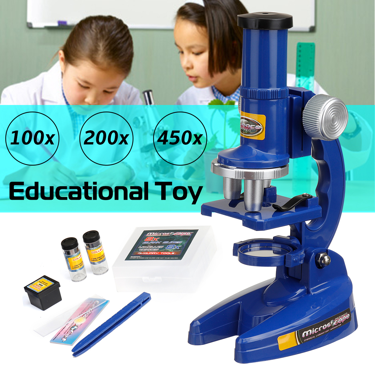 100X200X450X-Educational-Initial-Beginner-Biological-Microscope-Kit-Beginner-Starter-Scientific-Educ-1744057-2