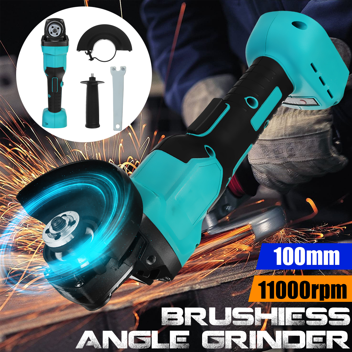 100mm-800W-Brushless-Cordless-Impact-Angle-Grinder-For-Makita-18V-Battery-1783631-2