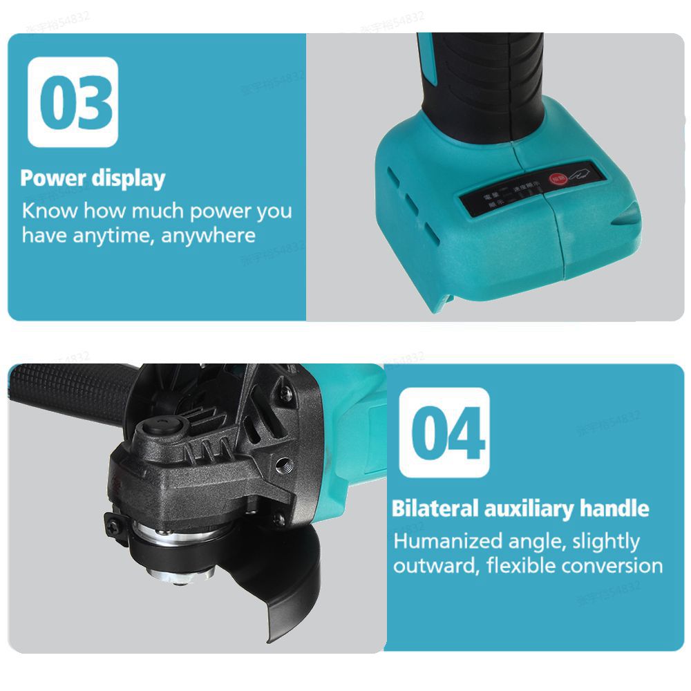 100mm-800W-Brushless-Cordless-Impact-Angle-Grinder-For-Makita-18V-Battery-1783631-9