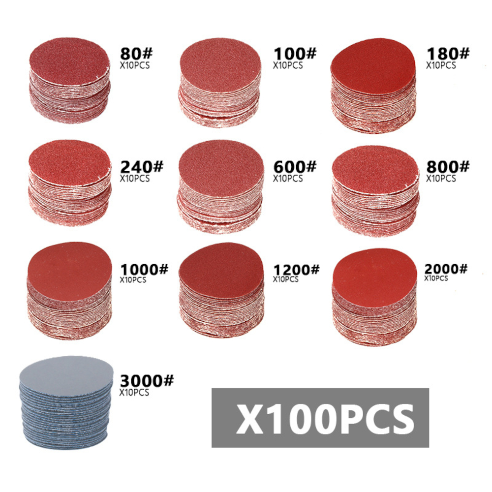 100pcs-100mm-Sanding-Paper-Disc-80-3000-Grit-4-Inch-Abrasive-Tools-Polishing-Tool-for-Sander-Machine-1804794-3