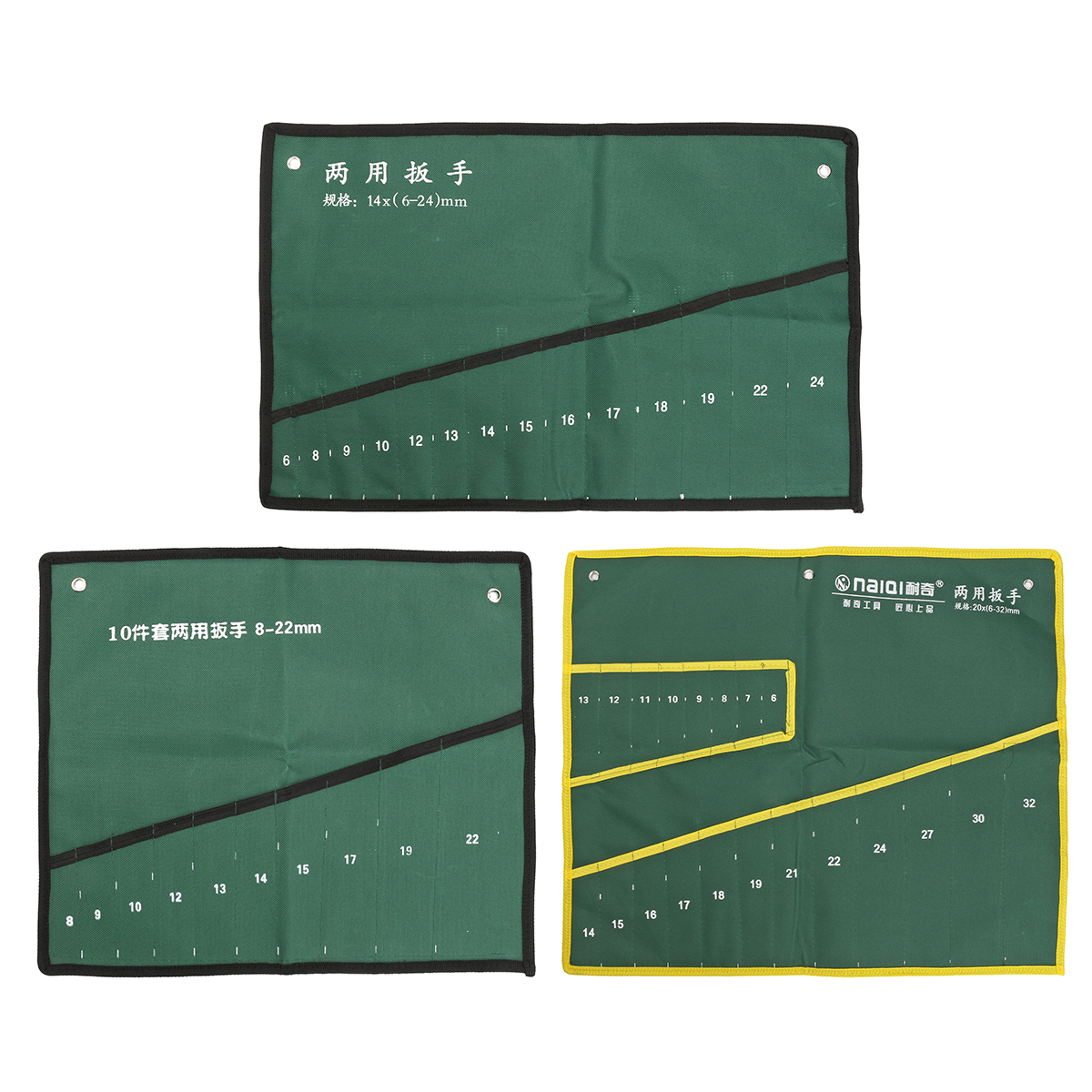 101420-Pocket-Canvas-Roll-Up-Tool-Storage-Bag-Spanner-Wrench-Organizer-Pouch-1614854-1