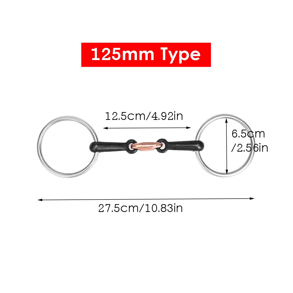 105115125mm-Stainless-Steel-Horse-Mouth-Ring-Jointed-Bit-Equestrian-Snaffle-1762921-4