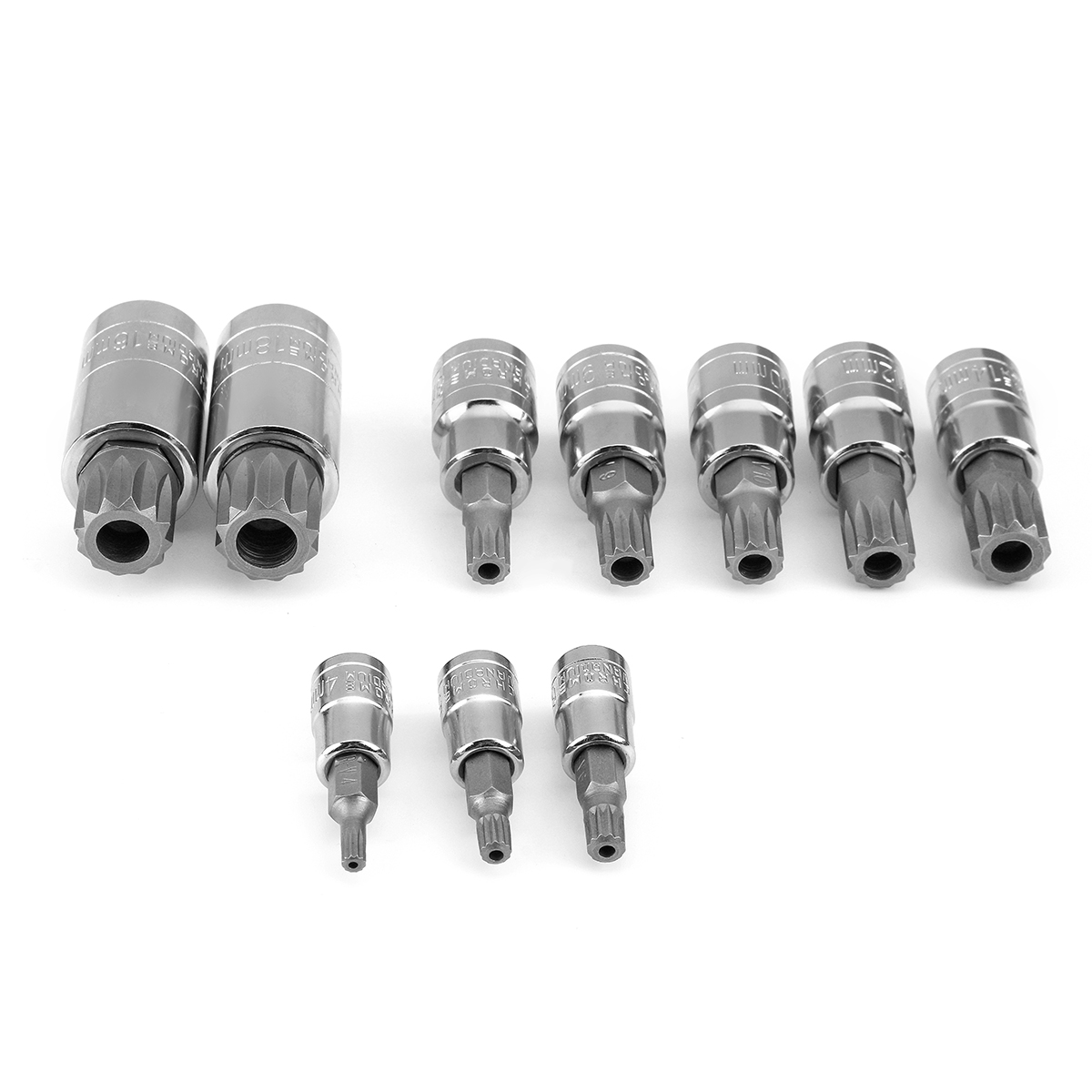 10Pcs-12-Point-Triple-Square-Spline-Socket-Tamper-Proof-4-18mm-Tools-Kit-1609552-3