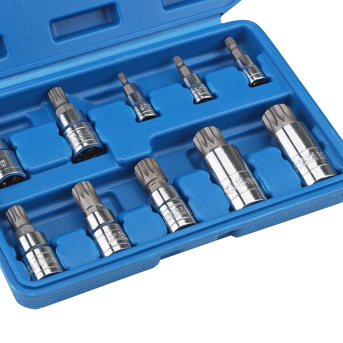 10Pcs-12-Point-Triple-Square-Spline-Socket-Tamper-Proof-4-18mm-Tools-Kit-1609552-8