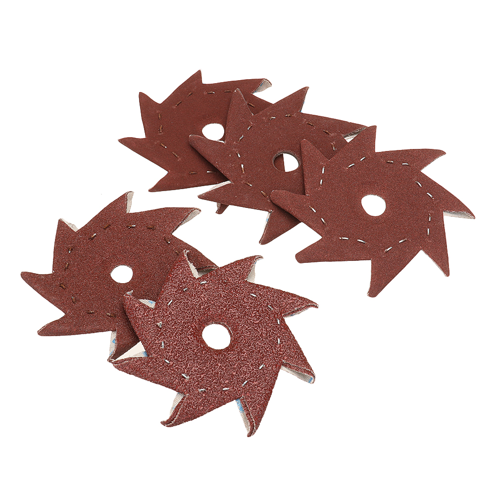 10Pcs-80120180240320-Grit-Octagonal-Abrasive-Sandpaper-Double-Layer-Sanding-Buffing-Tool-1395049-5