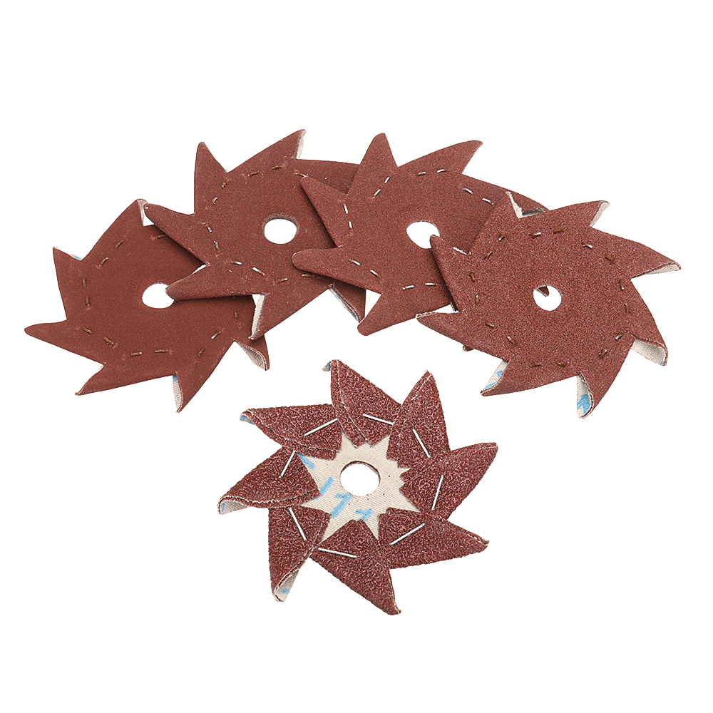 10Pcs-80120180240320-Grit-Octagonal-Abrasive-Sandpaper-Double-Layer-Sanding-Buffing-Tool-1395049-6