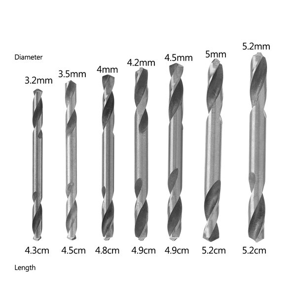 10pcs-32354042455052mm-HSS-Straight-Shank-Double-Head-Twist-Drill-Bit-1269185-1